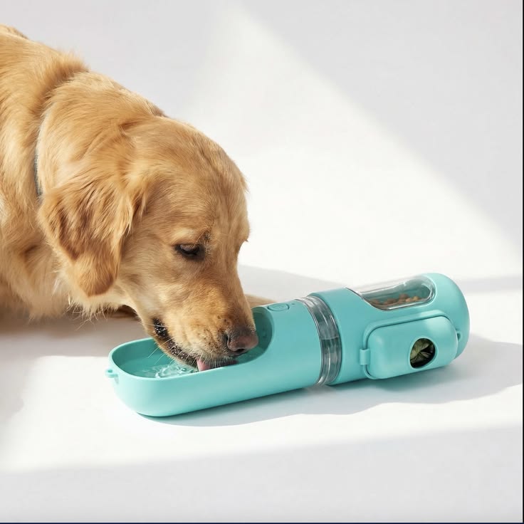 Portable pet travel bottle