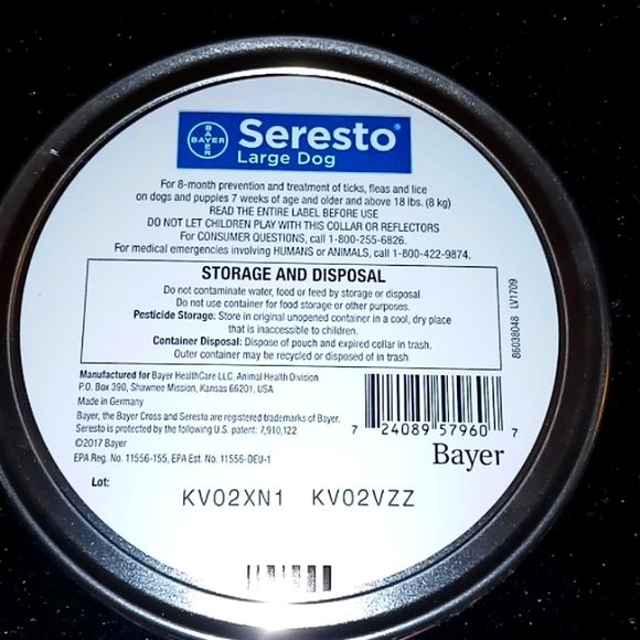 Elanco Seresto Flea & Tick Collar - Big Dog (over 18 lbs )